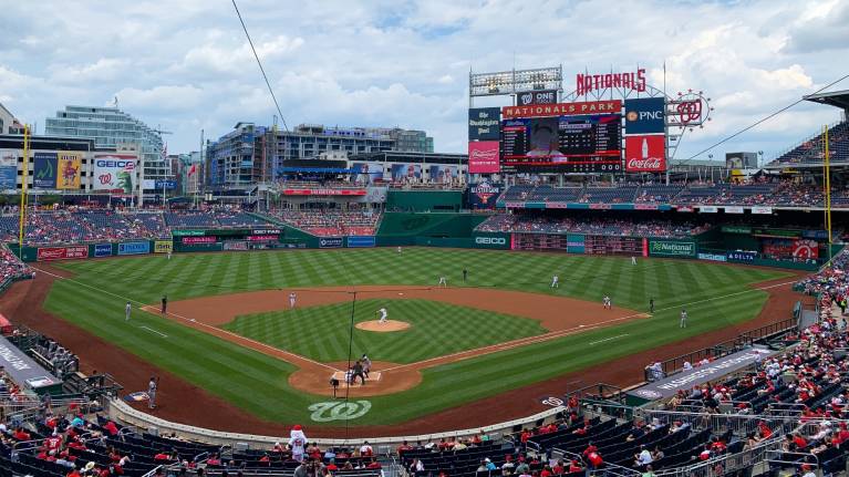 View from Section 214, Row A