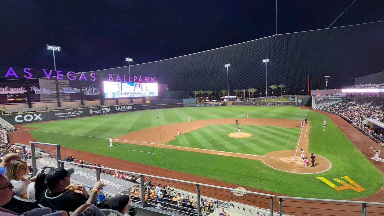 View from Section 214, Row C