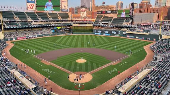 View from Section 215, Row 1