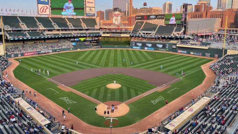 View from Section 215, Row 1