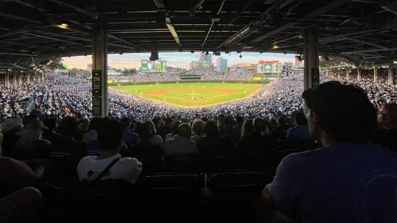 View from Section 217, Row 16