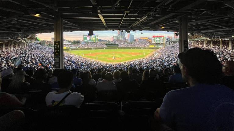 View from Section 217, Row 16