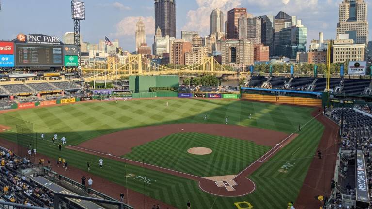 View from Section 217, Row E