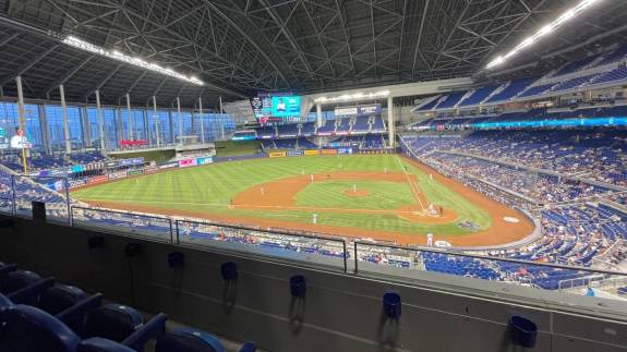 View from Section 219, Row 2