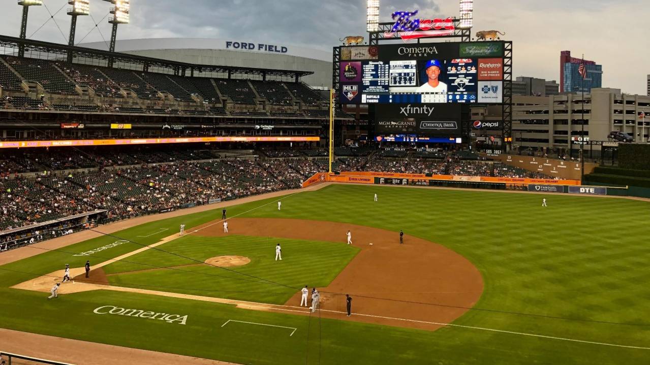 View from Section 219, Row B