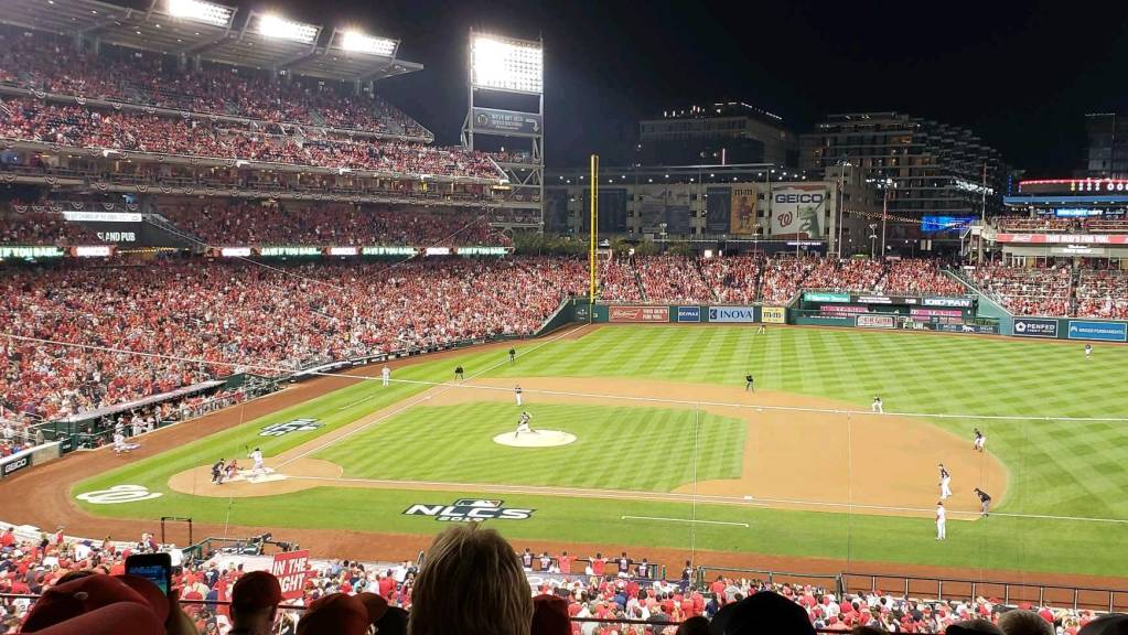 View from Section 219, Row E