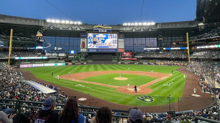 View from Section 220, Row 4 at American Family Field