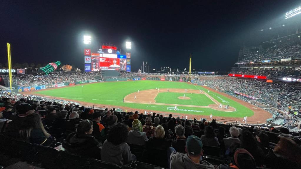 View from Section 222, Row J