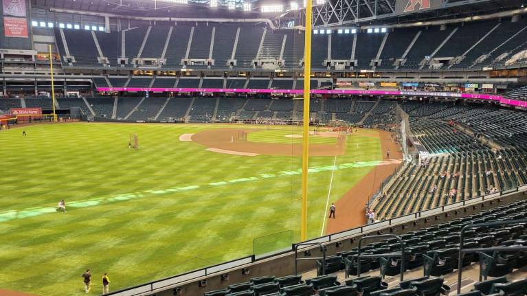 View from Section 223, Row 9