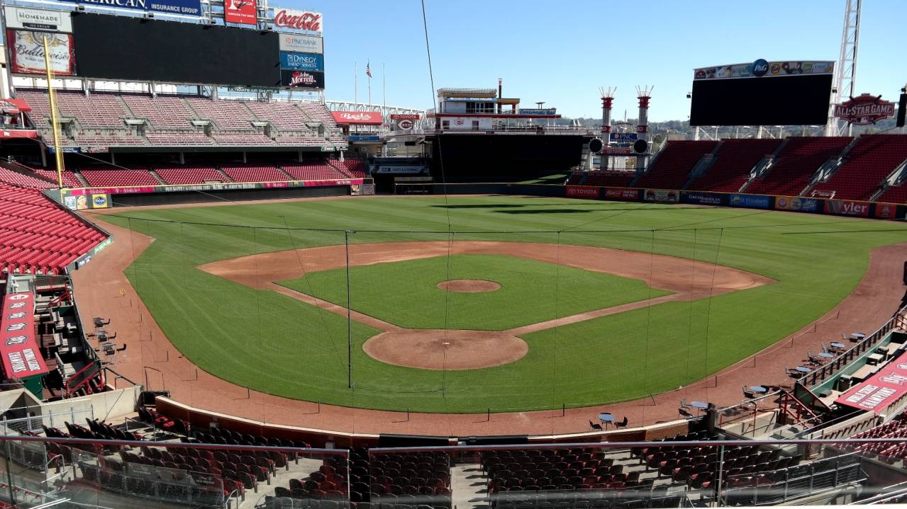 View from Section 224, Row C