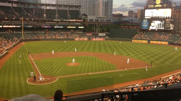 View from Section 228, Row 3