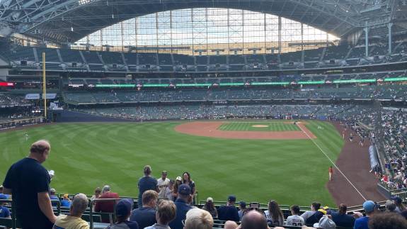 View from Section 234, Row 14 at American Family Field