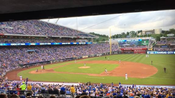 View from Section 237, Row P