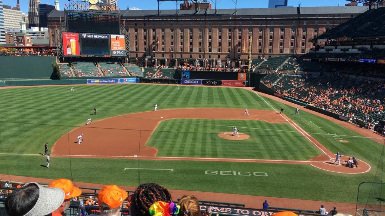 View from Section 248, Row 4