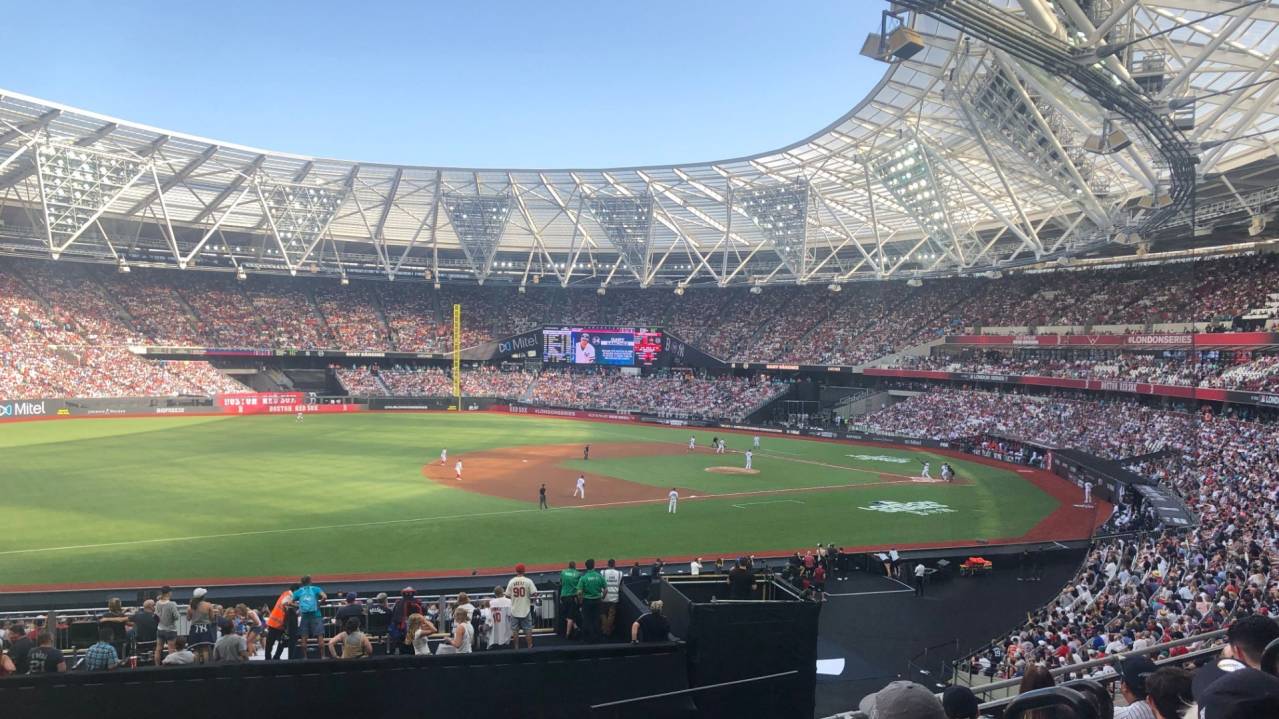 View from Section 255, Row 36