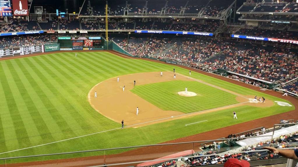 View from Section 305, Row E