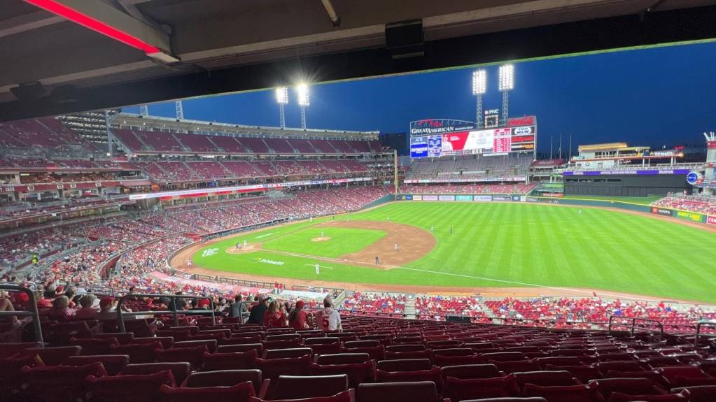 View from Section 305, Row M