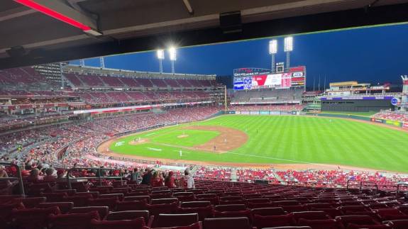 View from Section 305, Row M