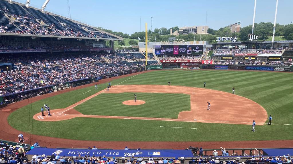 View from Section 316, Row A