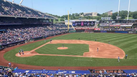 View from Section 316, Row A