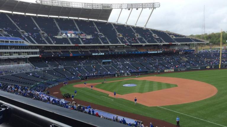 View from Section 322, Row A