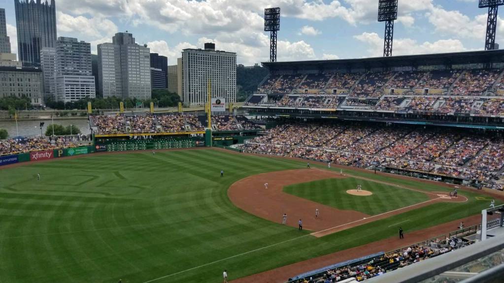 View from Section 329, Row A