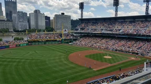 View from Section 329, Row A