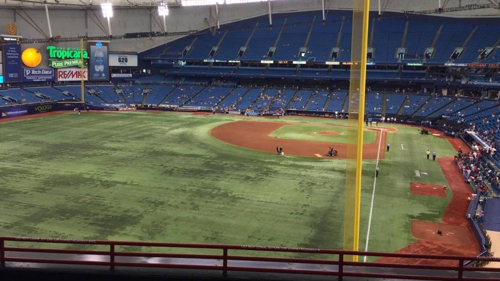 View from Section 345, Row F
