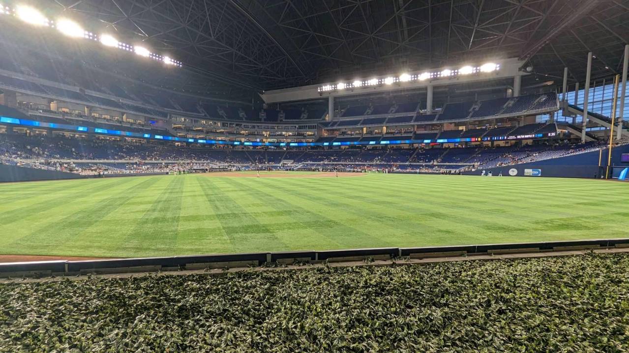 View from Section 35, Row A