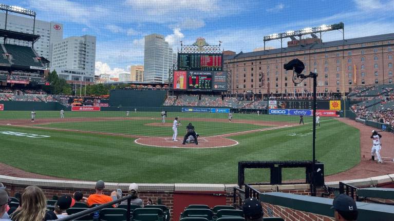 View from Section 38, Row 9