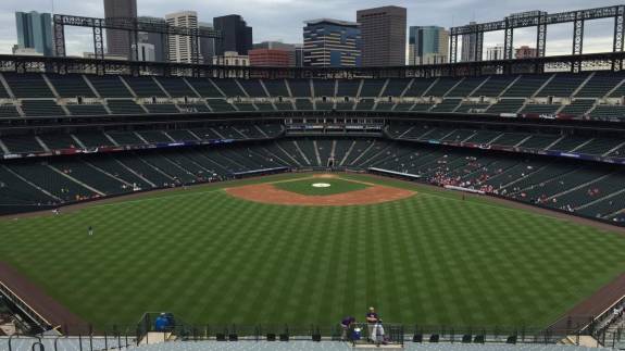 View from Section 402, Row 20