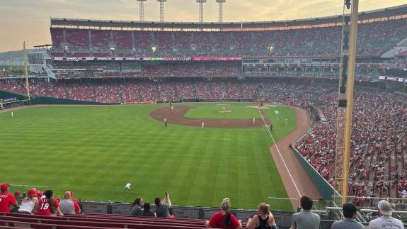 View from Section 405, Row R