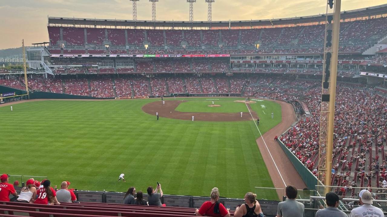 View from Section 405, Row R