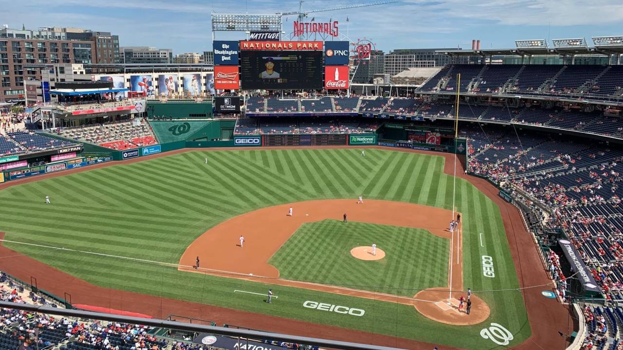 View from Section 409, Row B