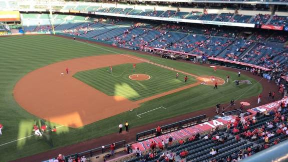 View from Section 410, Row A