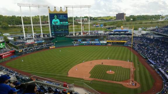 View from Section 413, Row NN