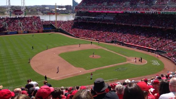 View from Section 415, Row M