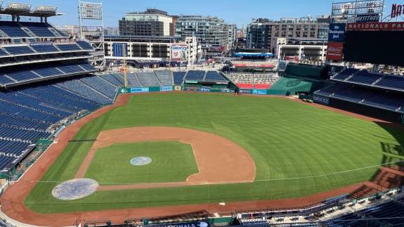 View from Section 418, Row F