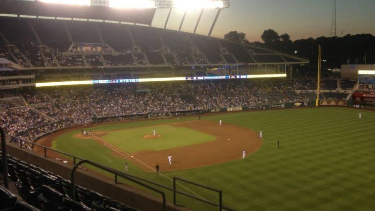 View from Section 438, Row F