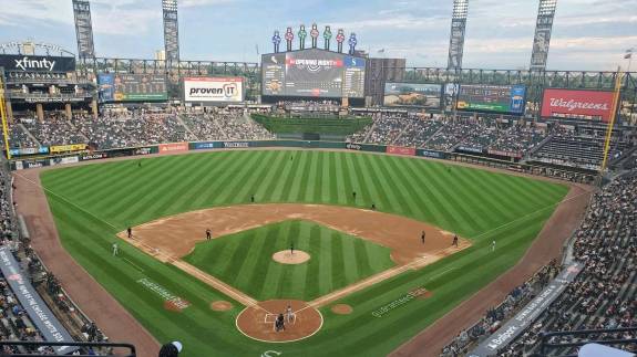 View from Section 531, Row 6