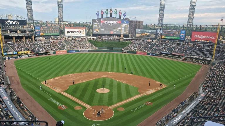 View from Section 531, Row 6