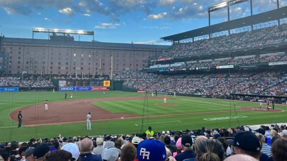 View from Section 56, Row 21