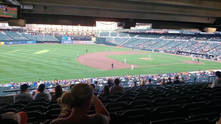 View from Section 59, Row 13