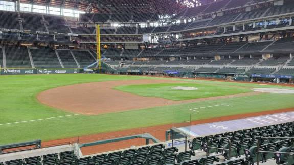 View from Section 6, Row 9 at Globe Life Field