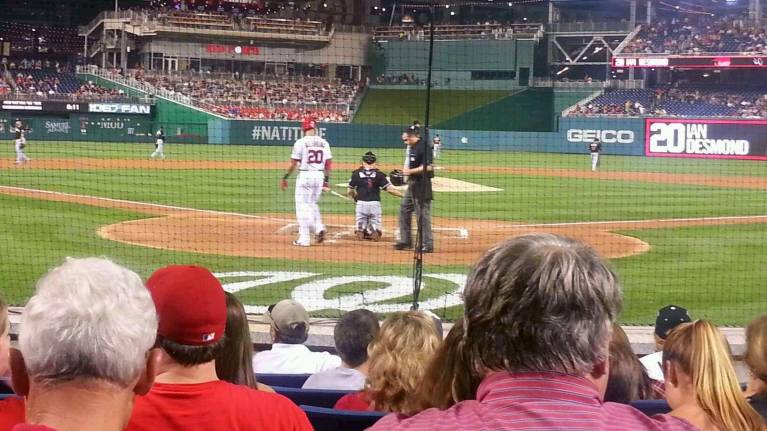 View from Section C, Row G