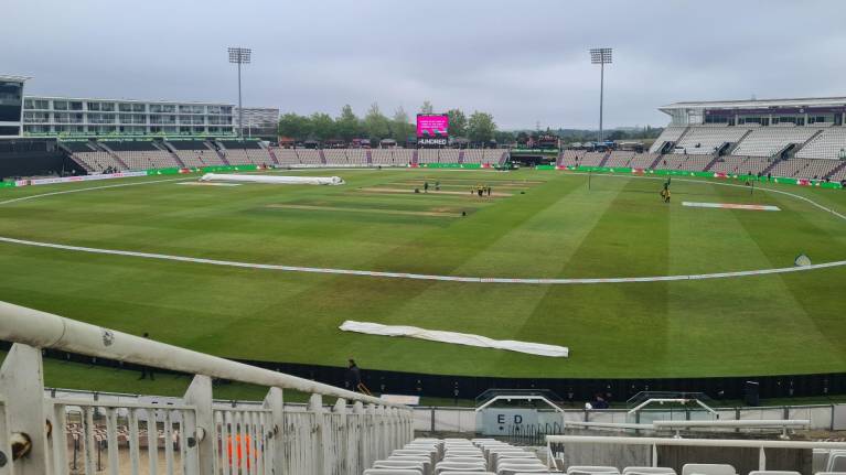 View from Section E, Row AA at the Ageas Bowl