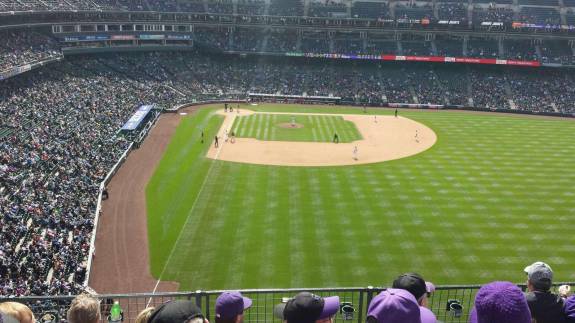 View from Section L307, Row 5