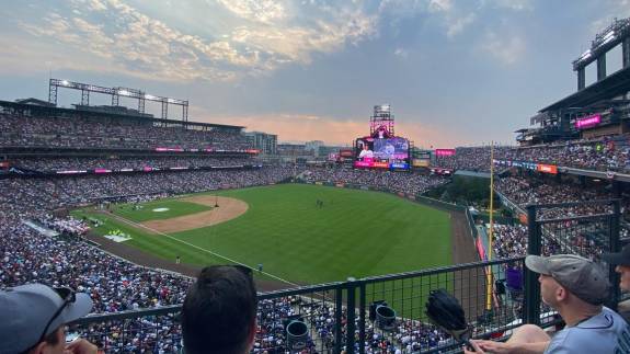View from Section L313, Row 2