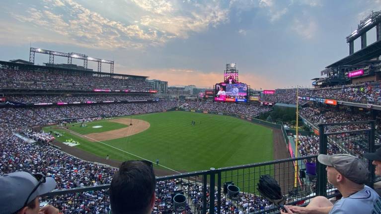 View from Section L313, Row 2