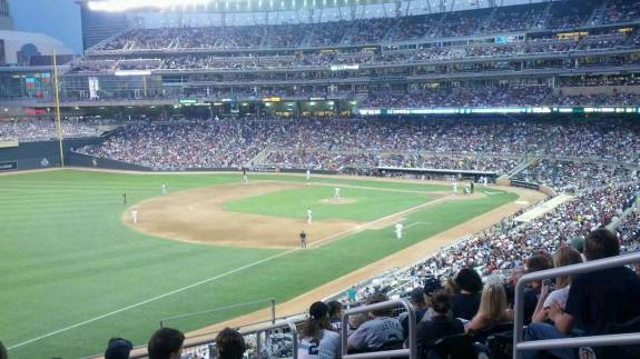 View from Section U, Row 8